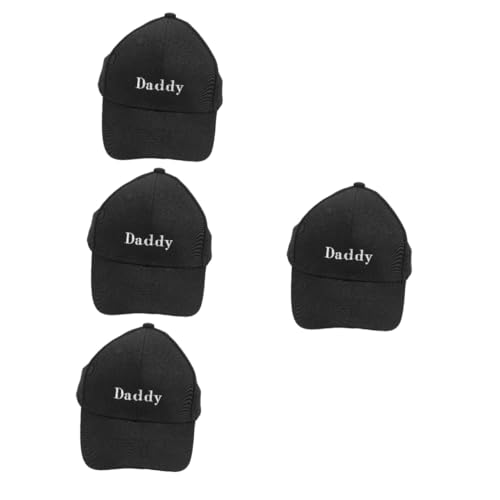 Chapeaux noirs pour hommes Healeved tissu soleil baseball