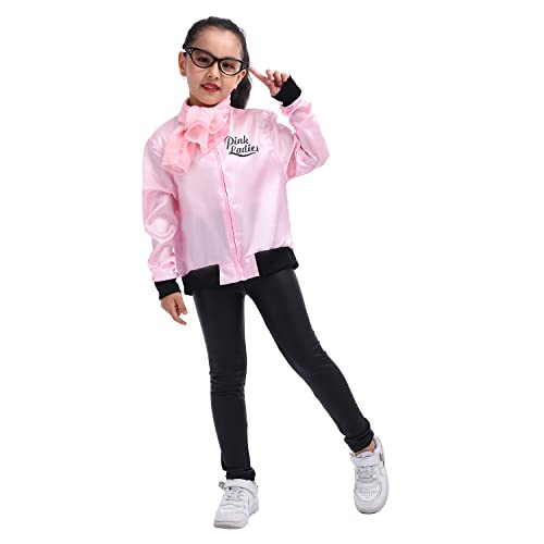 Disfraz chaqueta rosa años 50 para niñas miniatura 2