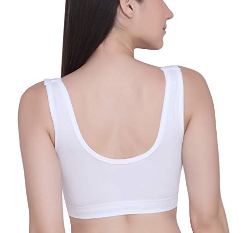 Image of GLAMORAS Women Nylon Elastane Lightly Padded Non Wired U Back Sports Bra | Seamless Stretchy Low Impact Yoga Workout Bra with Removable Pads - Size- Small to 4XL