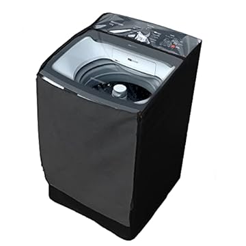 Capa Maquina De Lavar Brastemp 17kg BWK Zíper Transparente Preta