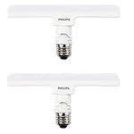 Philips Stellar Bright 10W LED T-Bulb, Base: E27 (Warm White), Pack of 2 (929001861213_2)