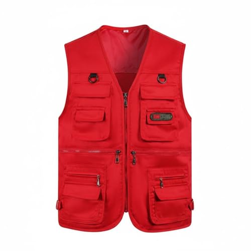 Urjix Loose Fit Multi-Pocket Fishing Vest Plus Photographer's