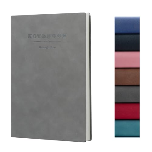 Carnet de notes B5 360 pages doublées papier épais 100g gris pour bureau