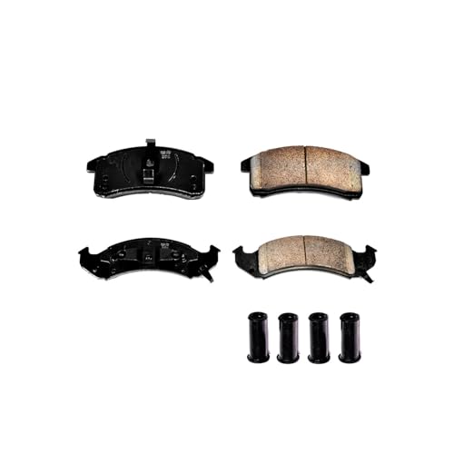 Image of PowerStop Front Brake Pads for Buick LeSabre 1992-93 |Park Avenue 1991-93 |Riviera 1992-93 |Cadillac Allante 1993 |Eldorado 1992-93 - Z17 Ceramic Brake Pads with Installation Hardware, 17-505