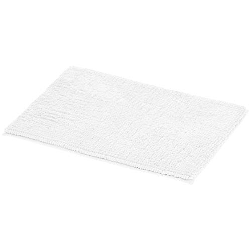 AmazonBasics Chenille Loop Memory Foam Bath Mat - Large, White