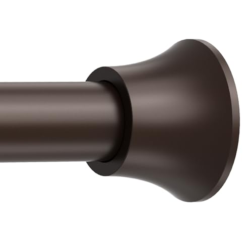 Haryaers Bronze Shower Curtain Rod Shower Tension Rod Adjustable 30 To 76 Inch Shower Curtain Rods Spring Tension For Bathroom No Drilling No Rust