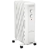 アイリスオーヤマ ヒーター オイルヒーター ウェーブ型 1200W 8畳 ダイヤル式 ( メカ式 ) IWH2-1208D-W ホワイト