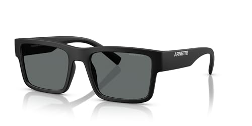 ARNETTE Man Sunglasses Matte Black Frame, Polar Dark Grey Lenses, 54MM2