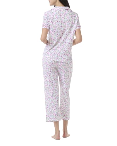 Image of Karen Neuburger Women's Short Sleeve Girlfriend Capri Pajama Set