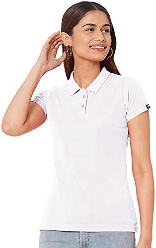Wear Your OpinionWomens Polo Collar Neck T-Shirt Top (Design: Solid)