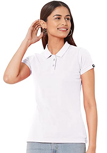 Wear Your OpinionWomens Polo Collar Neck T-Shirt Top (Design: Solid)