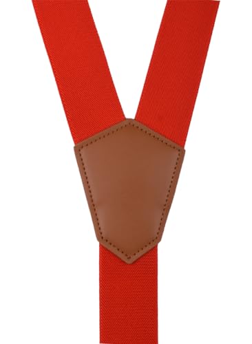 Image of Suspenders for Men Snap Hooks with 1.4 Inch Elastic Y-Back Adjustable
