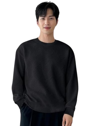 Image of GRECIILOOKS Men's Polycotton Regular Fit Solid Plain Casual T Shirt Stylish | Oversized Fit Full Sleeve T Shirt (Available in Plus Size)