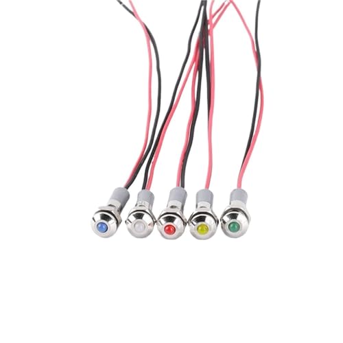 Evite fallos de conexión usando indicadores metálicos LED de 6mm con cables listos para instalar 4