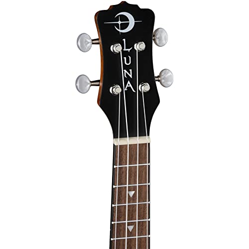 Luna UKE GWC Tattoo Concert Mahogany Acoustic/Electric Ukulele thumb #4