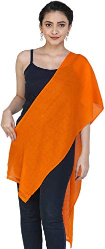 Écharpe cachemire Népal orange Exotic India pour l'hiver