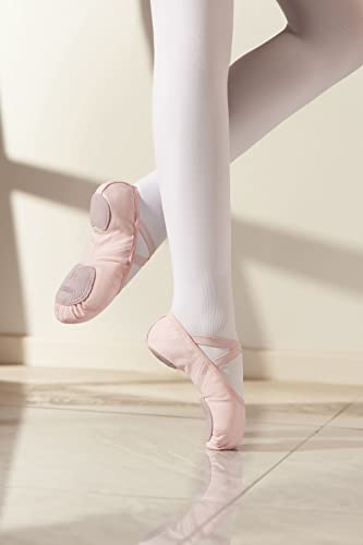Dance Women's Ballet Shoes Stretch Canvas Dance Slippers Split Sole for Girls/Adult2