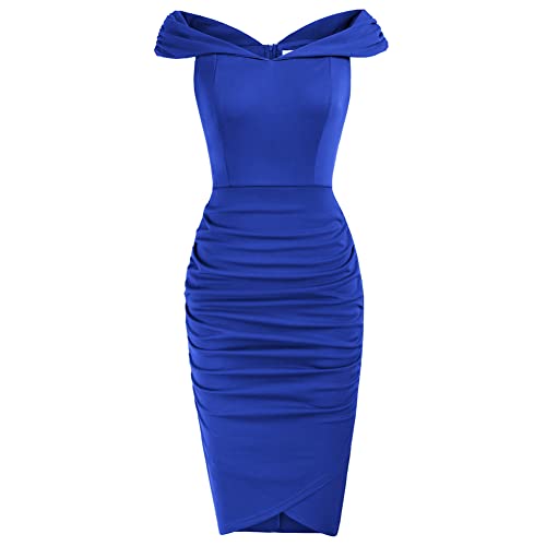 Belle Poque Cocktail Kleider Damen Bodycon Abendkleider Freie Schultern...