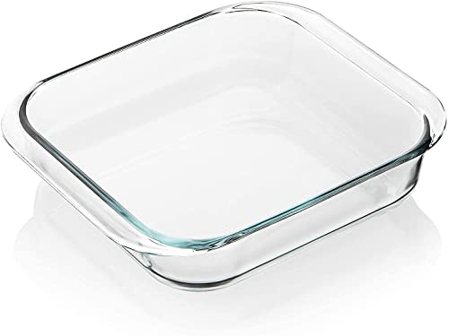 Baking Tray Glass 1000ml (Small Size) Square, Baking Pan, Gl...