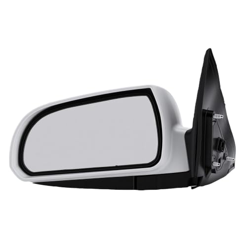 Rétroviseur électrique pour Sonata 2005-2007 rabattable gauche en ABS blanc