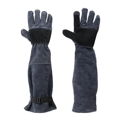 Jongyumo Guantes Antimordeduras,Guantes Protectoras De 60 Cm Para Manipulación | Equipo De Protección Para Sujeción Ganado Aves Perros Peluquería Reptiles