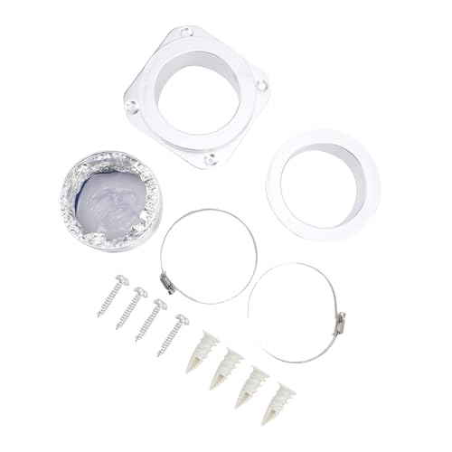 Kit de conector de ventilación para secadora con abrazaderas de acero inoxidable 4