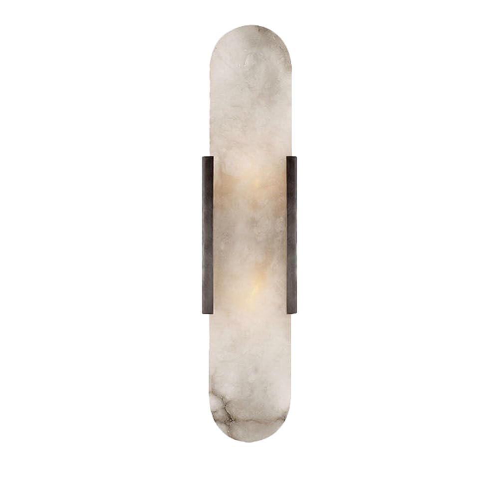 XYBZJP 13.7in Natural Alabaster Wall Sconce, Nordic Industrial Style Marble Wall Light, G4 Screw Interior Wall Lamp, Bedside Entryway Stairs Decorative Lighting Fixtures
