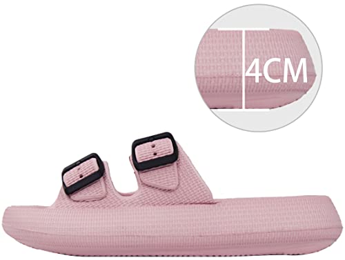 Image of BenSorts Pillow Sandals for Women Men Thick Sole Adjustable Buckles EVA