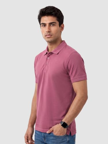Image of Beyoung Imported Poly Regular Fit Solid Polo Tshirt for Men | Collar Tshirt | Half Sleeves | Solid Casual T-Shirt