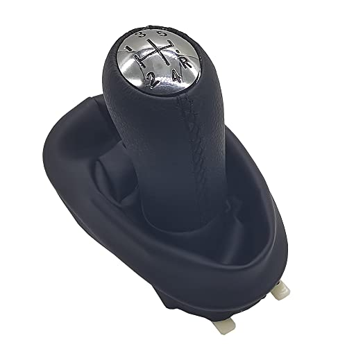 Heart Horse 5 Vitesses Manual Pommeau de Levier de Vitesse, avec Soufflet Levier de Vitesse pour Re-nault Clio 3 Clio 2 Megane 2 Scenic 2 Dacia Logan Sandero