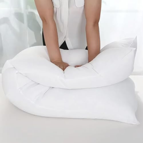 Almohada de algodón 180 cm con soporte para cuello miniatura 4