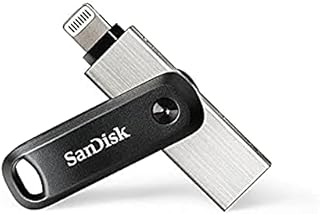 SanDisk 256GB iXpand Flash Drive Luxe with Lightning and USB-C connectors, for iPhone/iPad, Android devices, PC and Mac