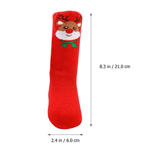 KESYOO 3 Pares de Meias de Natal para BebÃªs Feriado Quente AlgodÃ£o Engrossar Inverno Acolhedor Mei