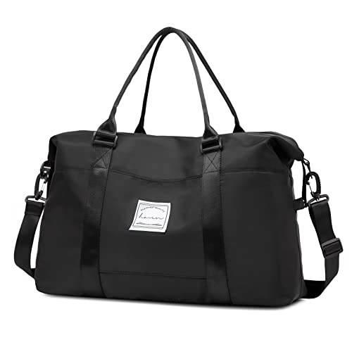 Sac de sport pour homme avec poche humide, sac de voyage imperméable pour femme, bagage à main pour le week-end, sac fourre-tout d'hôpital pour femme avec bandoulière Cover