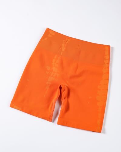 Image of AUROLA Serpent Seamless Scrunch Workout Shorts for Women,Tummy Control Squat Proof Ribbed Thick Active Gym Short