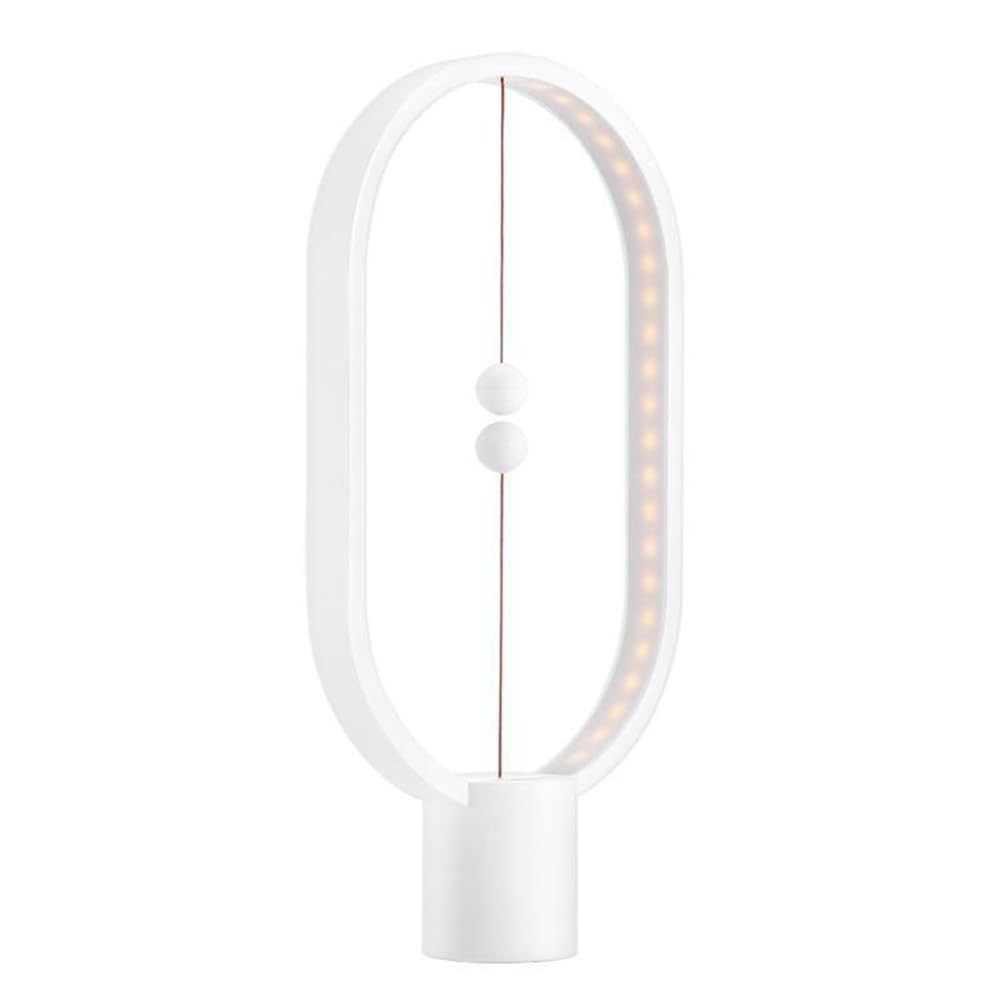 Qcwwy Lampe de Bureau LED USB avec Interrupteur Magnétique, Lumière (WHITE)