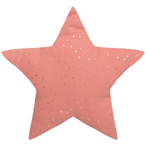Atmosphera - Coussin Enfant Berlingot étoile - Coton - Rose Terracotta - 40x40 cm