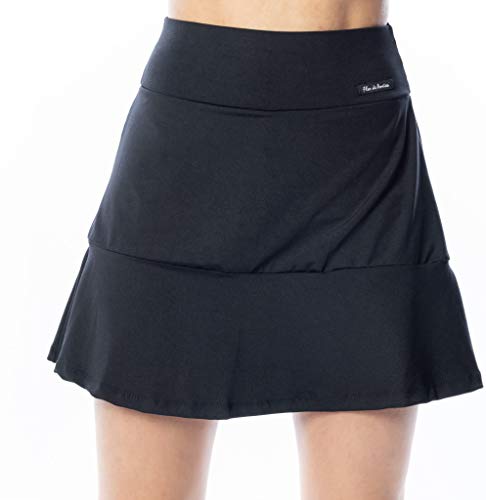 Saia Short Fitness para malhar Cor :Preto;Tamanho:M
