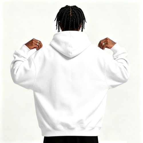 Fleece Hoodie Men Comfy Quarter Zip Pullover Sweatshirt Sweat Shirts - image 8
