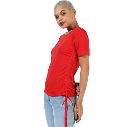 Image of Campus Sutra Women's Cotton Regular Fit Tops