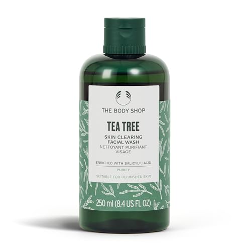 The Body Shop Tea Tree Skin Clearing Facial Wash – Purifying Vegan Face Wash For Oily, Blemished Skin – 8.4 oz