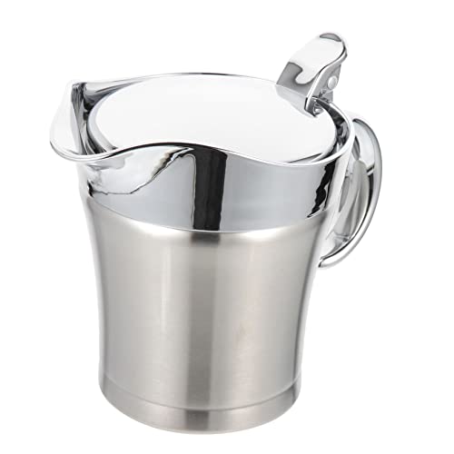 MAGICLULU Dispensador de Salsa de Acero Inoxidable Salsera para Cocina y Restaurante Contenedor para Ketchup y Aderezos Fácil de Limpiar y Apto para Congelador
