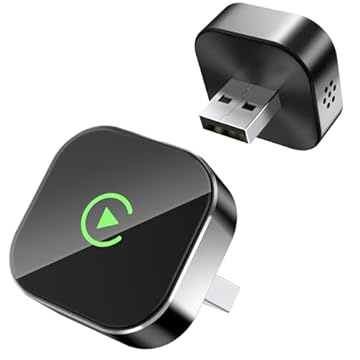 Adaptador CarPlay sem fio 2026 para Apple, converte com fio para adaptador sem fio CarPlay, design USB-C/C, Plug & Play, Dongle Stick para carro, apenas para carros CarPlay com fio Apple e iPhone iOS