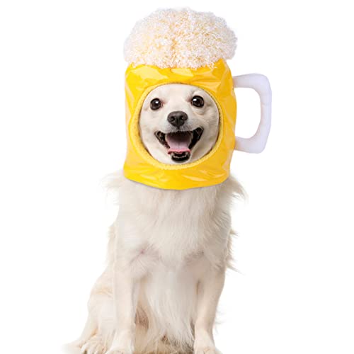 Gorro para perro en forma de tarro de cerveza miniatura 2