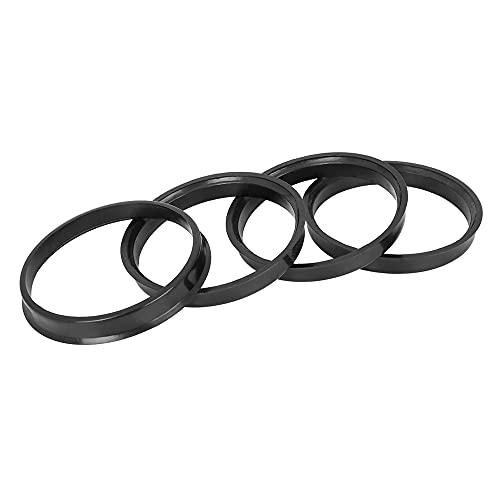 X AUTOHAUX 4pcs Plastic 72.6mm OD to 67.1mm ID Car Hub Centric Rings Wheel Bore Center Spacer Hub Rings Black