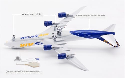 Répliques d'avions 1/400 Atlas B747-8F pour décorer un bureau de passionné