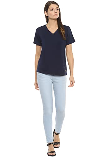 Image of Van Heusen Women's Solid Regular Fit T-Shirt