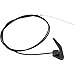 Bear Jaw Door Latch Release Black Handle w/Cable