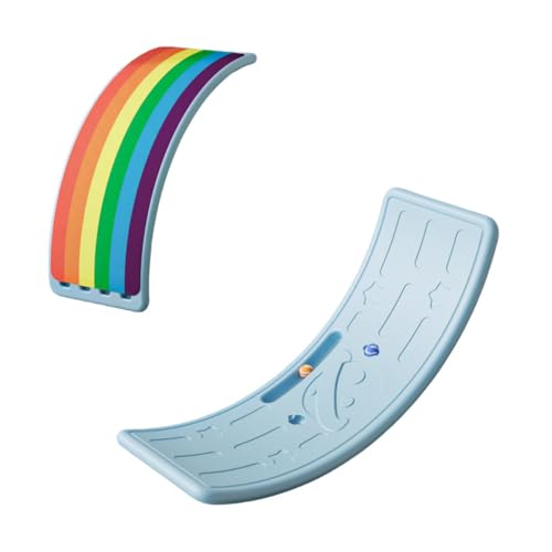 Vilom バランスボード 子供用 知育ボード 多機能 変形可能 室内遊び 感覚統合トレーニング バランス木 運動能力向上 遊びながら学べる 室内家用 赤ちゃん 幼児 安全設計 滑り止め付き (プラネット ミディアム バランスボード + ボール2個 + レ