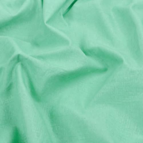 Image of Soimoi Blue Solid 60 * 60's Cotton Cambric Fabric by 2 Yards, 56 Inch Wide Light Weight Material Suitable for Kurtis, Blouses, Kids Clothing, Tunics, Dresses and Summer Apparel